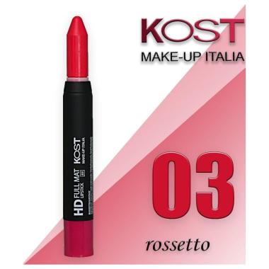 Hd full mat lipstick kost 03