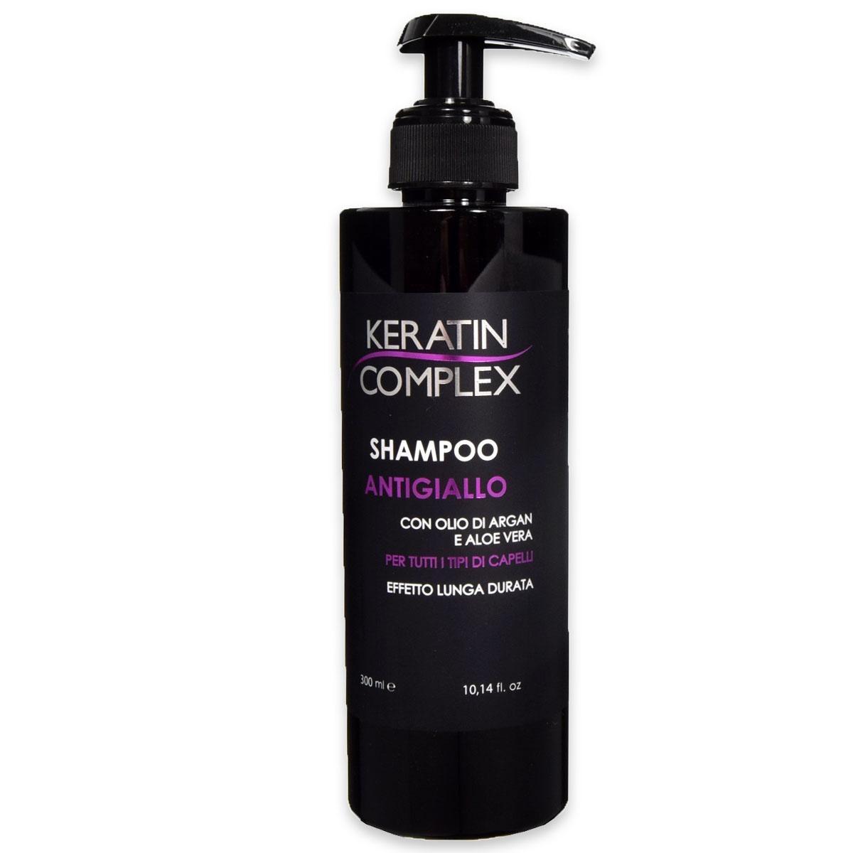 Keratin complex shampoo antigiallo 300 ml