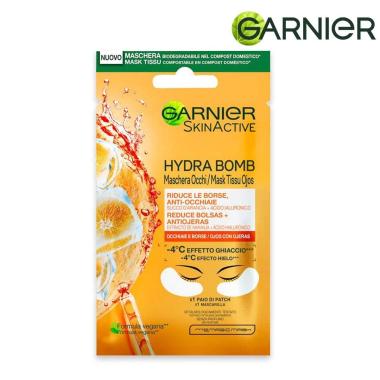 Garnier skin active maschera occhi anti-fatica juice & acido ialuronico