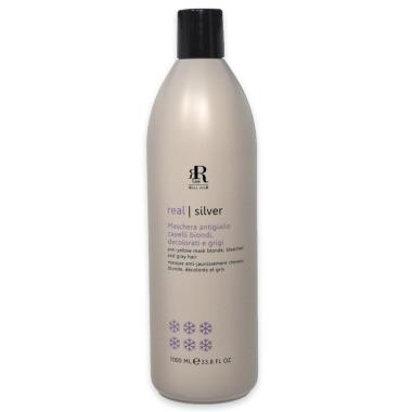 Pettenon rr line real silver maschera antigiallo capelli biondi, decolorati e grigi 1000 ml