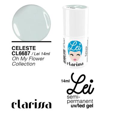 Clarissa lei celeste 14 ml smalto uv/led