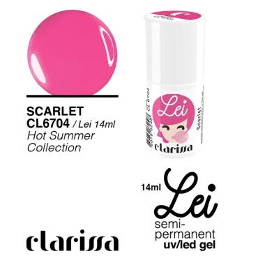 Clarissa lei scarlet 14 ml smalto uv/led