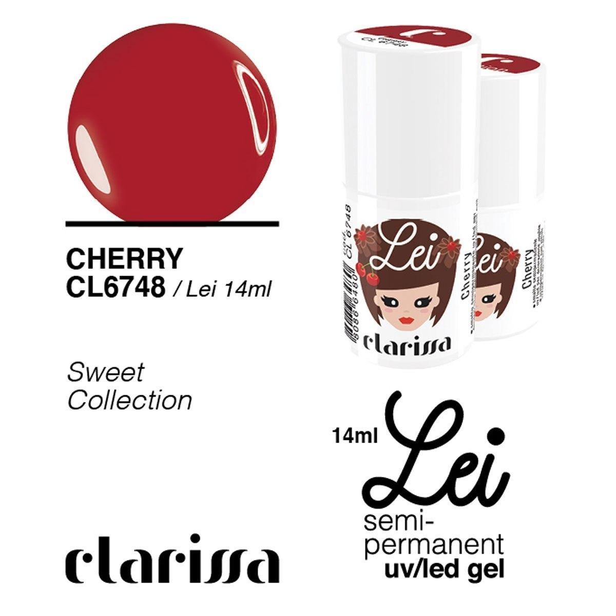 Clarissa lei cherry 14 ml smalto uv/led