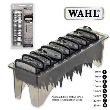 Wahl set rialzi 3-25mm nero 8 pz premium organizer