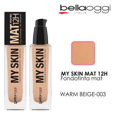 My skin mat 12h fondotinta matificante warm beige