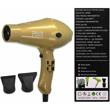 Phon hybrid nylon professionale 2000w gola