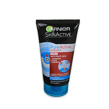 Garnier skin nat. pure active intensive 3in1 anti-punti neri 150 ml