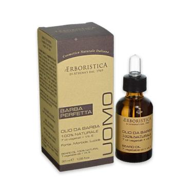 L'erboristica uomo olio da barba 100 % naturale 30 ml