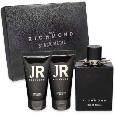 J.r. black metal edp 100ml + body lotion 50ml + shower gel  50ml