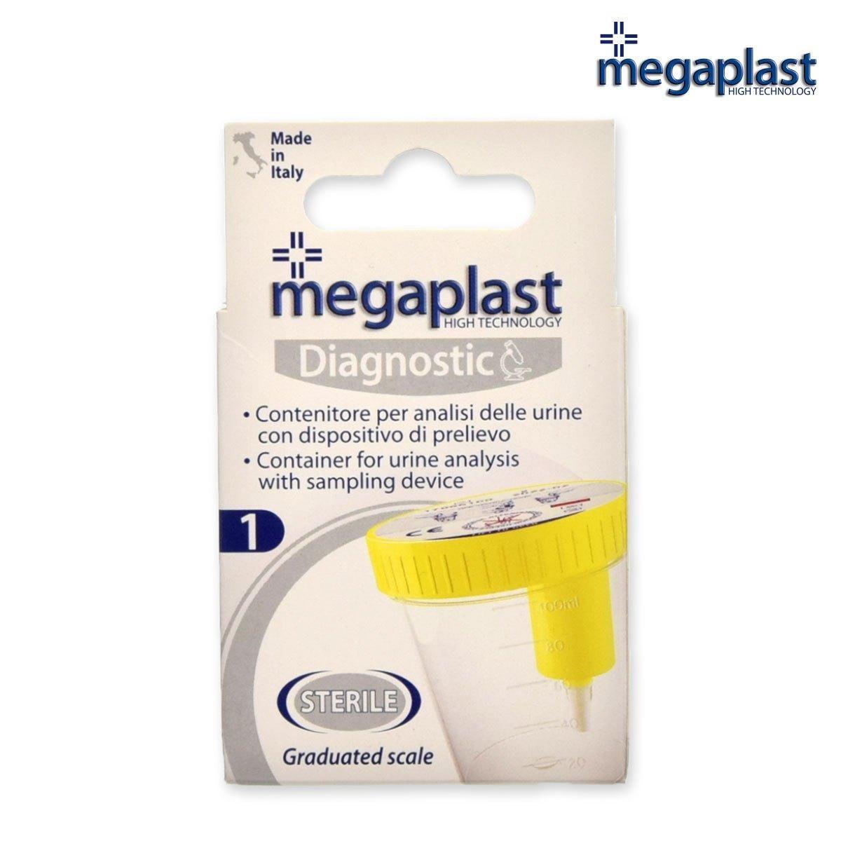 Megaplast Megaplast contenitore per analisi delle urine con dispositivo di  prelievo 166120 8017990166120