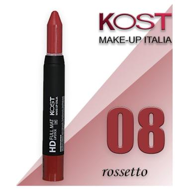 Hd full mat lipstick kost 08