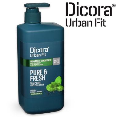 Dicora uf shampoo e conditioner  2 in 1 800 ml pure & fresh