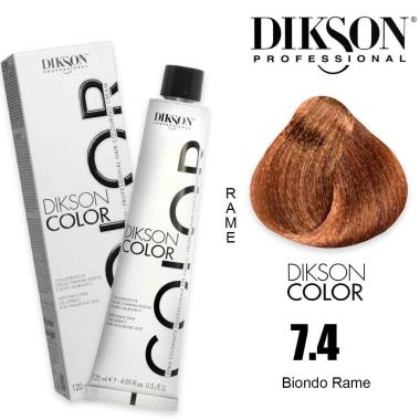 Dikson color 120 ml  7.4 - 7r biondo rame