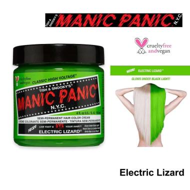 Manic panic high voltage electric lizard green