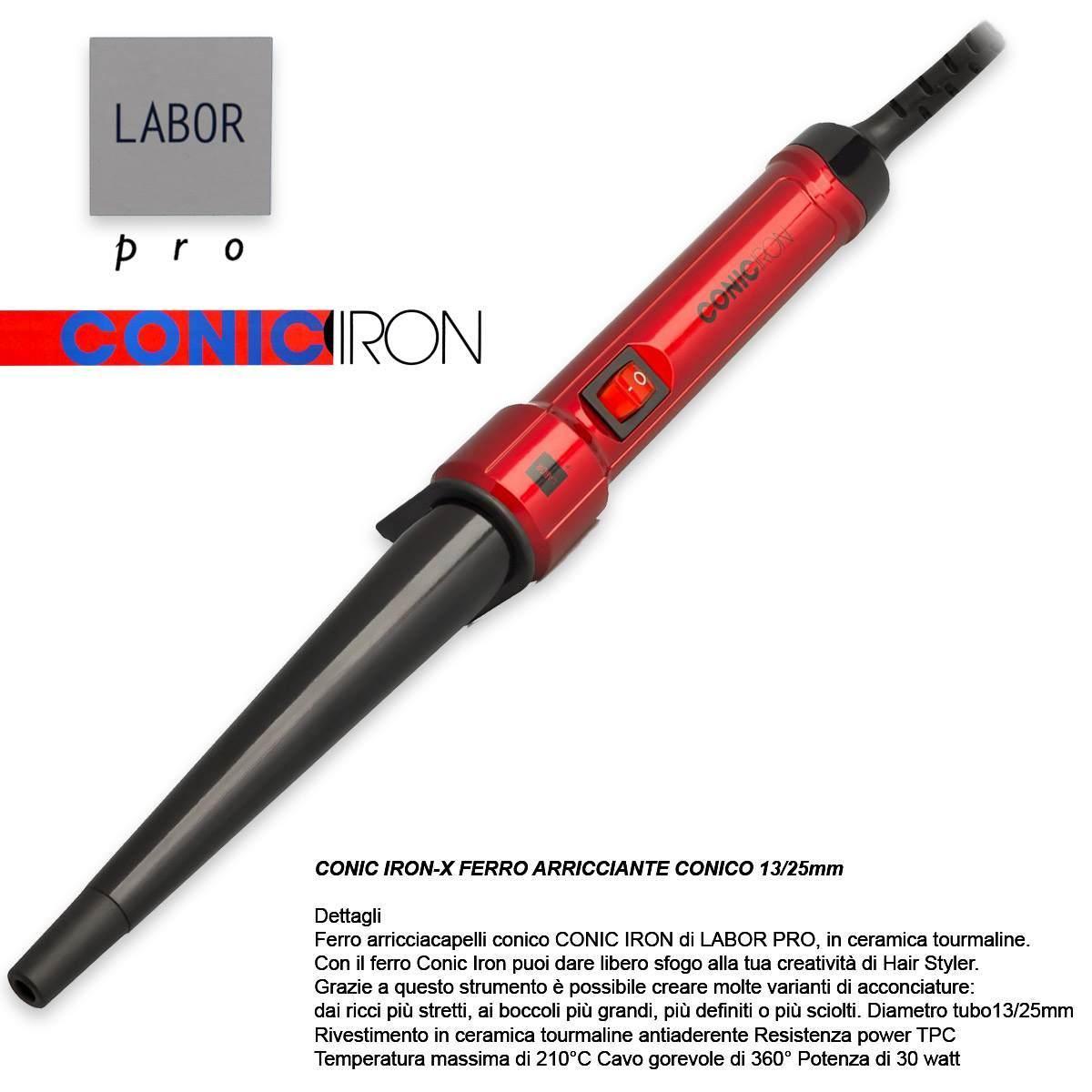 Labor ferro arricciante conico 13/25 mm