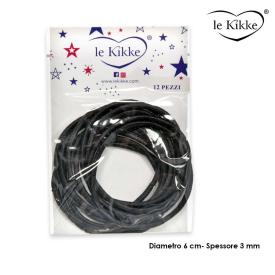 Le kikke Le kikke elastico nero d. 5,5 in box 60 pezzi FC33021BK  8030571093103