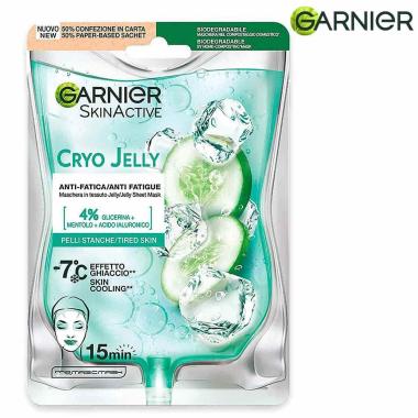 Garnier skin active maschera viso in tessuto crio gel