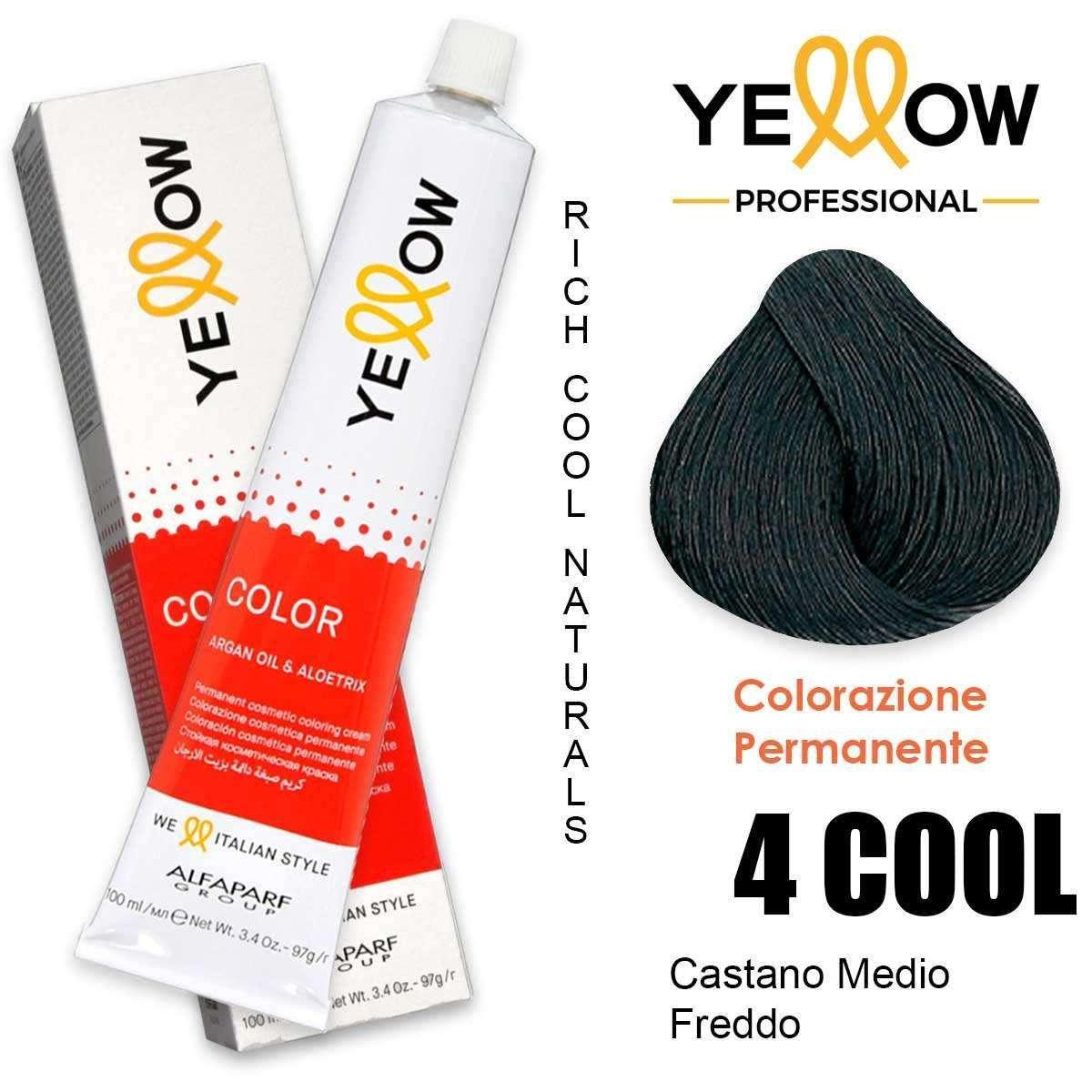 ALFAPARF YELLOW COLOR PERMANENT 4 COOL 100ml