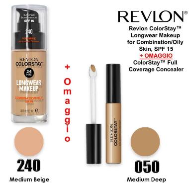 Revlon colorstay longwear makeup fondotinta 240 medium beige