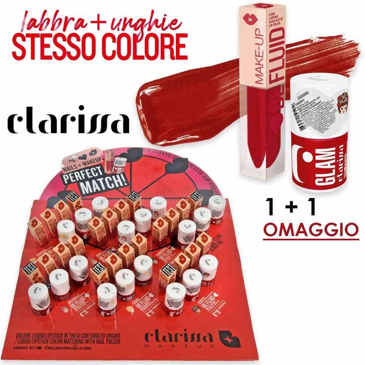 Clarissa Clarissa espositore makeup + nails omaggio CLAMUA