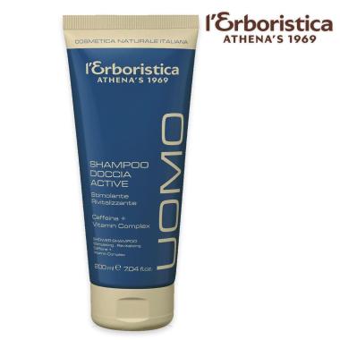 L'erboristica shampoo doccia uomo 200ml - active