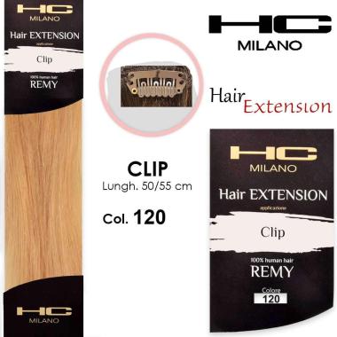 Hc milano extension 3 clip remy largh.14-16cm lungh.50cm col.120 biondo chiarissimo dorato 9,3