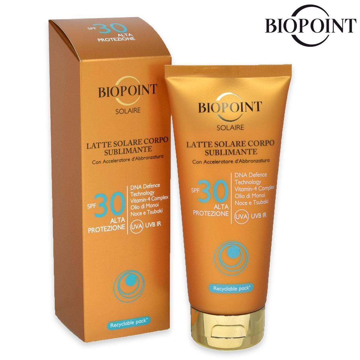Biopoint latte tubo 200 ml spf 30