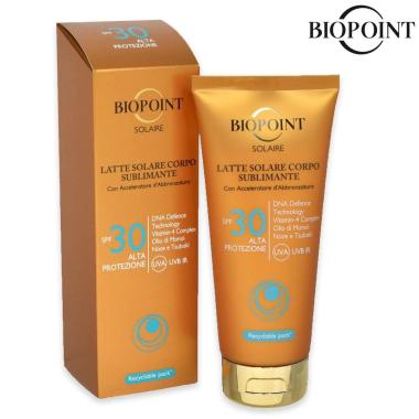 Biopoint latte tubo 200 ml spf 30