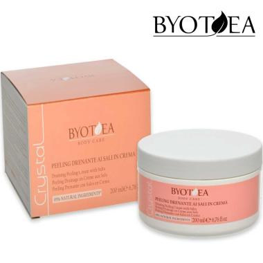 Byotea byotea body care-crystal peeling drenante ai sali in crema 200 ml