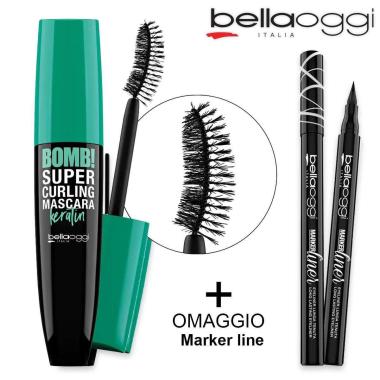 Bella oggi bundle mascara bomb curling + marker liner