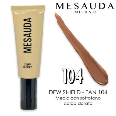 Mesauda dew shield bb cream 104 colorata idratante e protettiva con spf 20