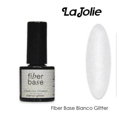 La jolie fiber base bianco glitter 7 ml