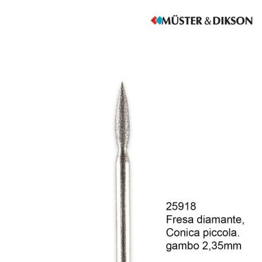 Muster fresa diamante conica piccola