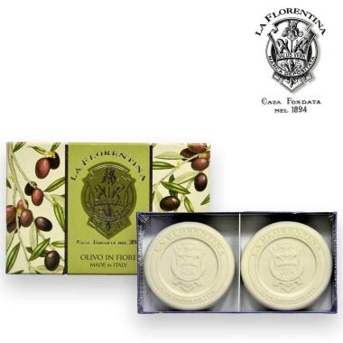 La florentina soap set 2 x 115 gr olivo in fiore