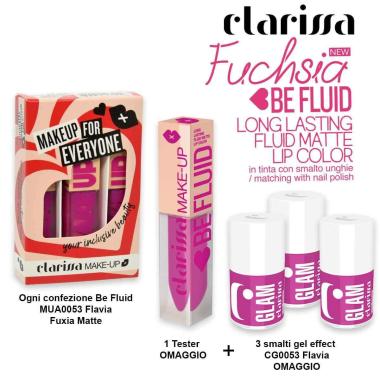 Be fluid lip color fuxia matte flavia