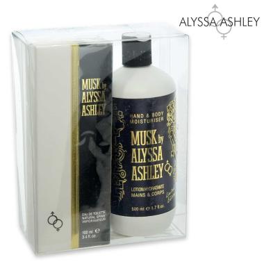 Alyssa ashley musk edt 100ml+ h & b lotion 500ml limited edition