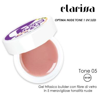 Clarissa optima gel nude tone 5 uv/led 50 gr