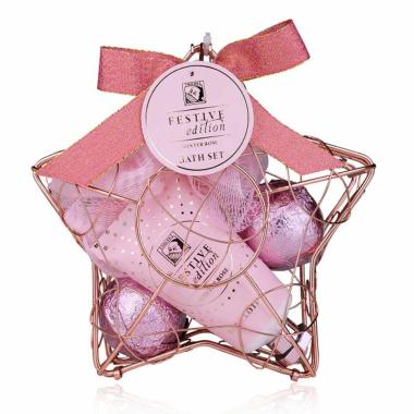 Set bagno festive stella metallo
