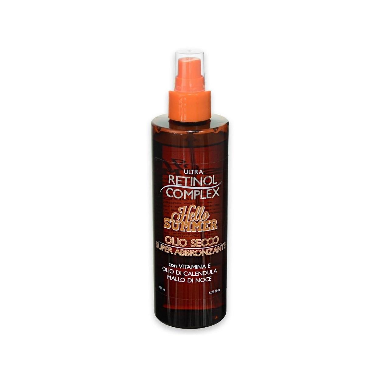 Retinol complex hello summer olio secco super abbronzante 200 ml