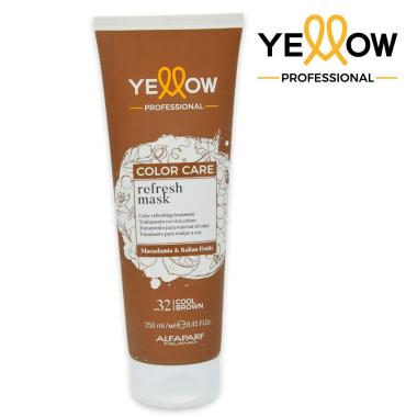 Alfaparf yellow color care pigment mask  32 cool brown 250ml