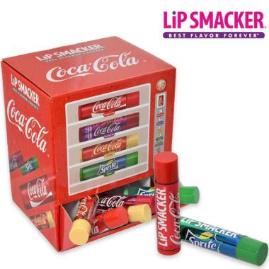 Coca cola vending machine 18 pz. lip balm assortiti