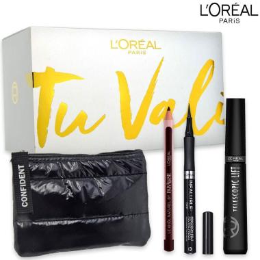 L'oreal mascara telescopic + eyeliner + matita + pochette