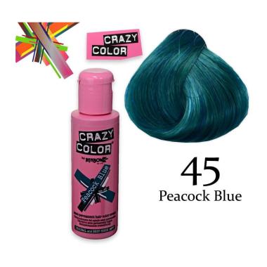 Crazy color semipermanente 100 ml peacock blue