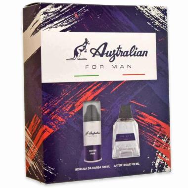 Australian blu after shave 100 ml + schiuma da barba 100 ml for man