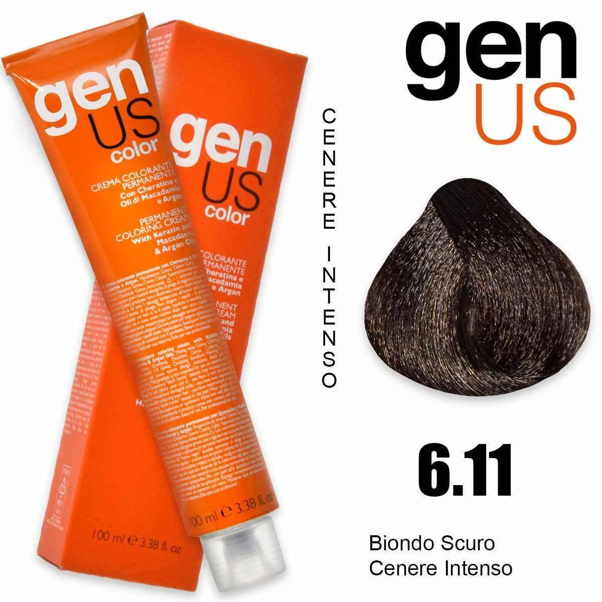 Genus permanent coloring  cream 100 ml 6.11