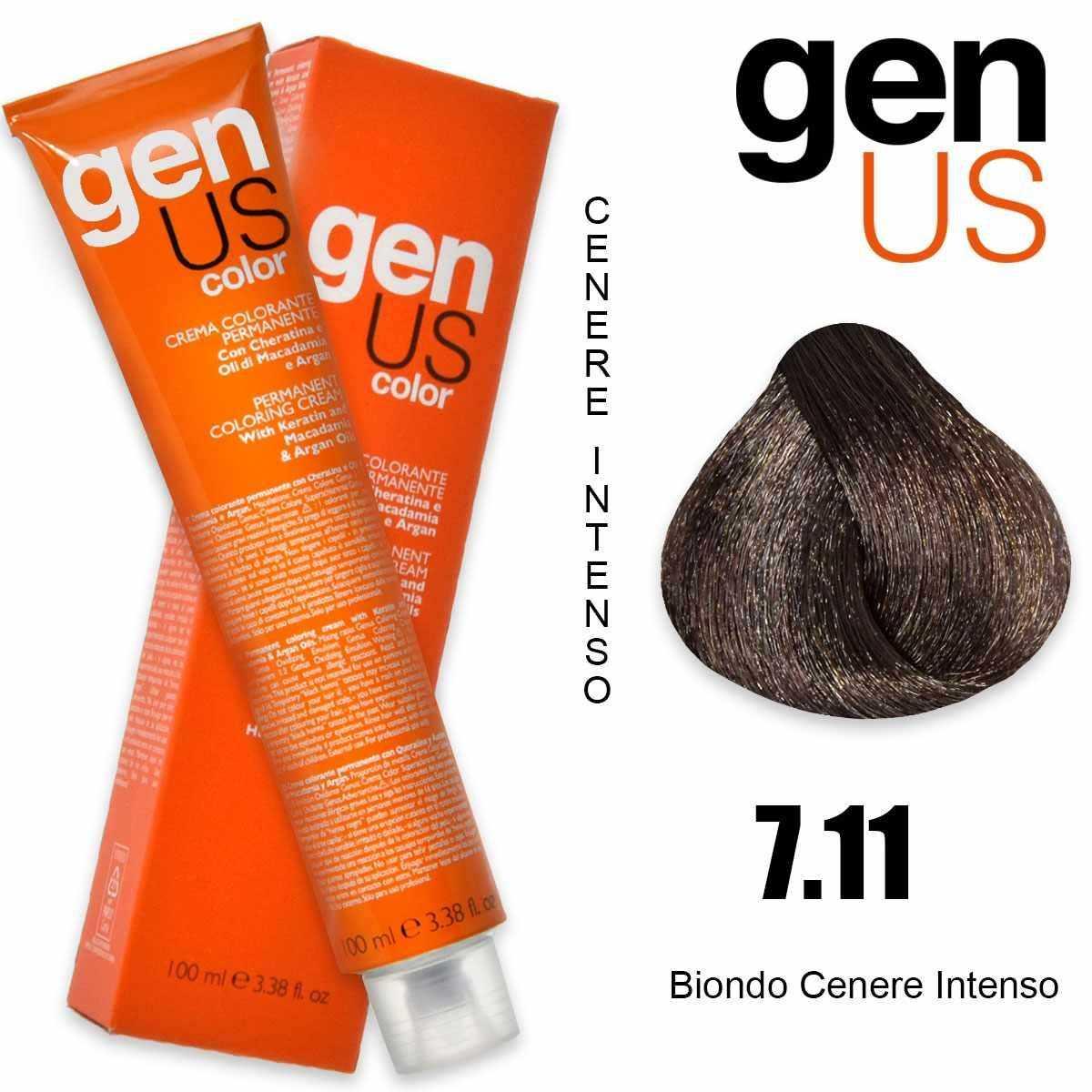 Genus permanent coloring  cream 100 ml 7.11