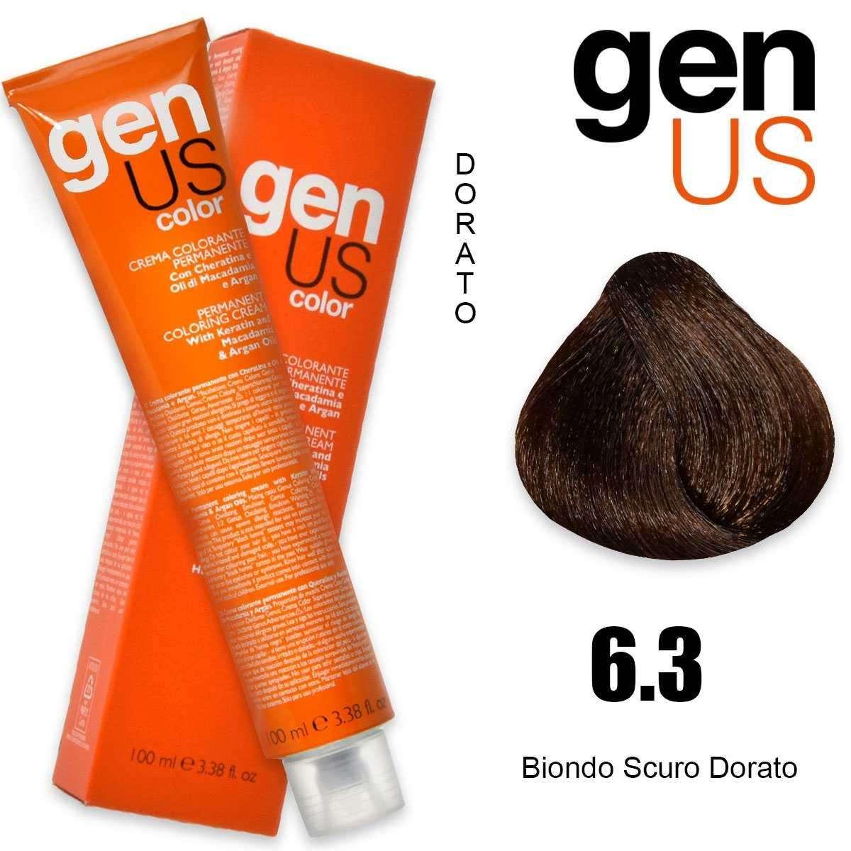 Genus permanent coloring  cream 100 ml 6.3