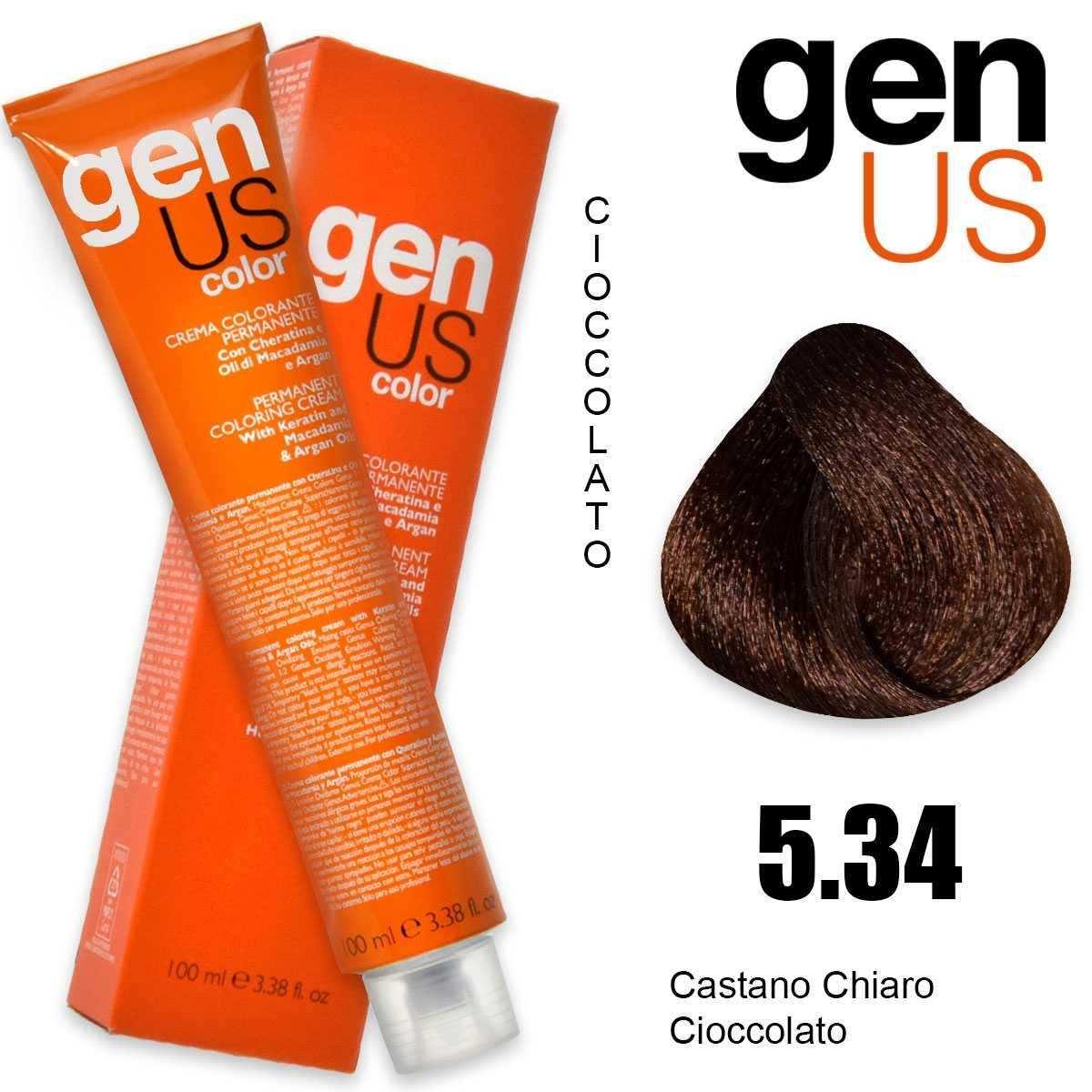 Genus permanent coloring  cream 100 ml 5.34