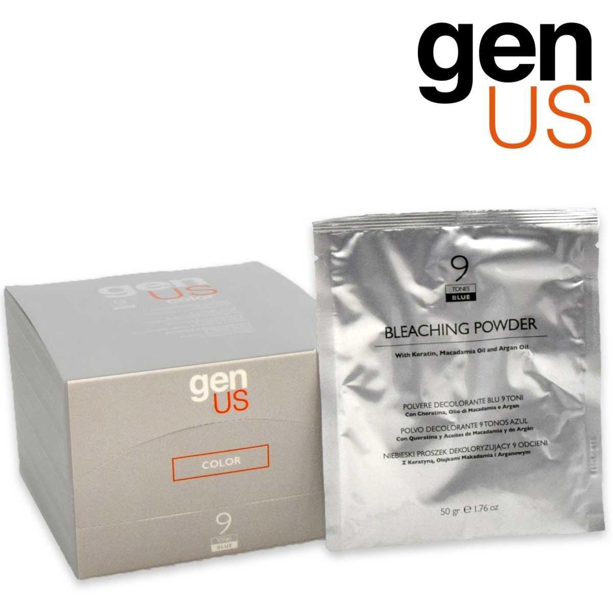 Genus 9 tones blue bleaching powder 8 x 50gr