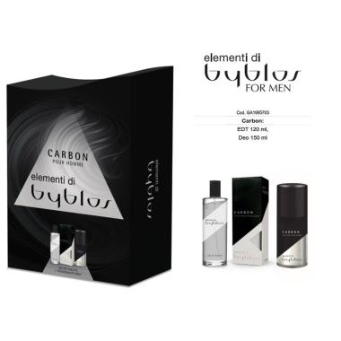 Byblos Elementi CARBON: EDT120ml + Deo 150ml